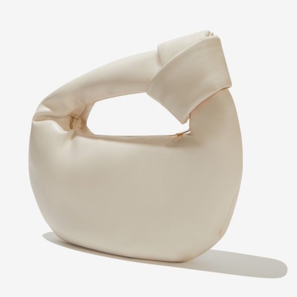 Melie Bianco Alexandra Top Handle Bag in Cream